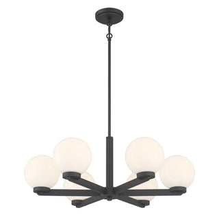 Millennium - 97106-MB - Six Light Chandelier - Ardeva - Matte Black