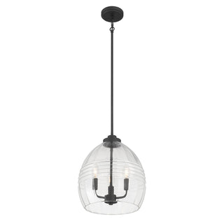 Millennium - 9983-MB - Three Light Pendant - Miravelle - Matte Black