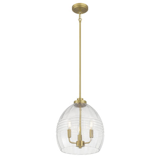 Millennium - 9983-VB - Three Light Pendant - Miravelle - Vintage Brass
