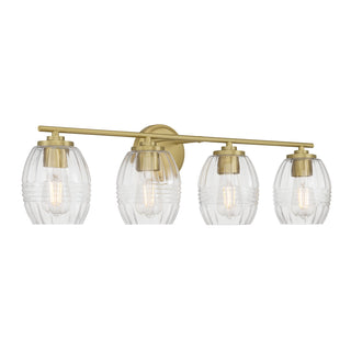 Millennium - 9994-VB - Four Light Vanity - Miravelle - Vintage Brass