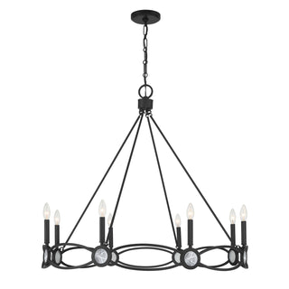 Savoy House - 1-4102-8-89 - Eight Light Chandelier - Minette - Matte Black