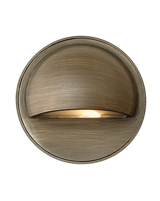 Hardy Island Deck Light 12V Round Eyebrow Deck Sconce in Matte Bronze