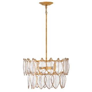 Amira LED Convertible Semi Flush in Distressed Brass