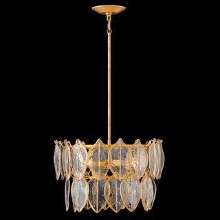 Amira LED Convertible Semi Flush in Distressed Brass