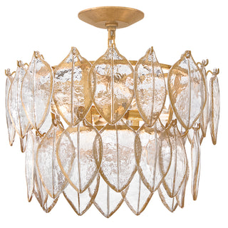 Fredrick Ramond - FR32603DA - LED Convertible Semi Flush - Amira - Distressed Brass