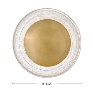 Haven LED Wall Sconce in Heritage Brass