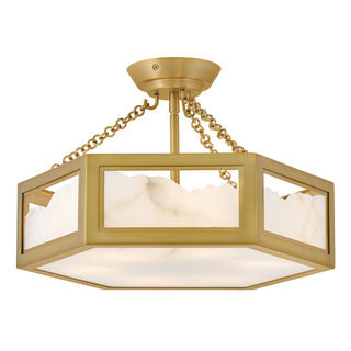 Fredrick Ramond - FR41533LCB - LED Semi Flush Mount - Veleta - Lacquered Brass