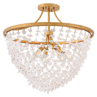 Fredrick Ramond - FR41591DA - LED Semi-Flush Mount - Myra - Distressed Brass