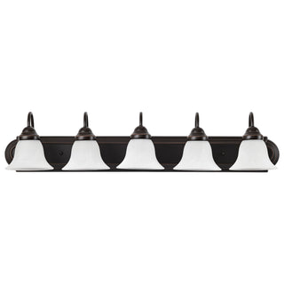 Ballerina Five Light Vanity in Old Bronze