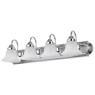 Ballerina Four Light Vanity in Polished Chrome