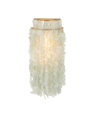 Currey and Company - 5000-0287 - One Light Wall Sconce - Verre de Mer - Seaglass/Contemporary Gold​