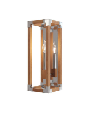 Currey and Company - 5800-0075 - One Light Wall Sconce - Boyd - Natural/Polished Nickel