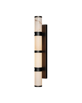 Currey and Company - 5800-0081 - LED Wall Sconce - Brenham - Natural/Oil Rubbed Bronze