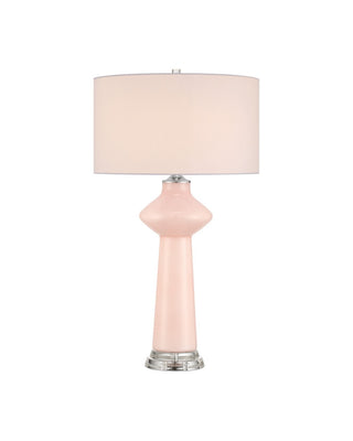 Currey and Company - 6000-1073 - One Light Table Lamp - Henrietta - Pink/Clear