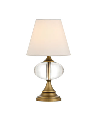 Currey and Company - 6700-0018 - LED Table Lamp - Sashay - Clear/Polished Antique Brass