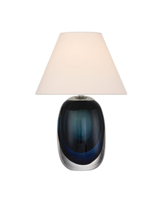 Currey and Company - 6700-0019 - LED Table Lamp - Danza - Blue/Clear/Polished NIckel
