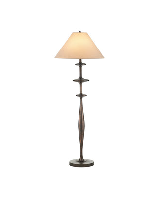 Currey and Company - 8000-0178 - One Light Floor Lamp - Aqueous - Dark Bronze