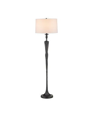 Currey and Company - 8000-0180 - One Light Floor Lamp - Mirage - Black