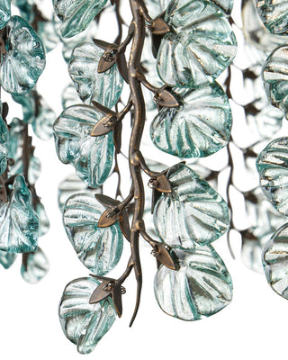 Herbary Six Light Chandelier in Clear/Bronze
