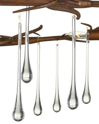 Morning Grove Ten Light Chandelier in Rhine Gold/Clear