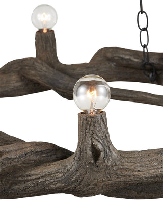 Dunmore Eight Light Chandelier in Charbon de Bois