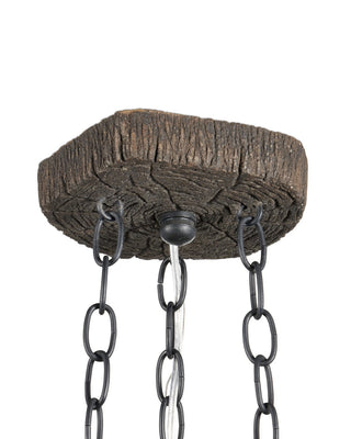 Dunmore Eight Light Chandelier in Charbon de Bois