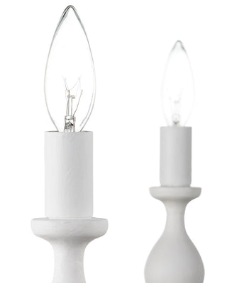 Ludwig Eight Light Chandelier in Gesso White