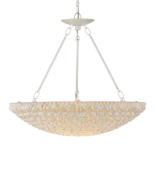Virtu LED Chandelier in Natural/Pearlized White