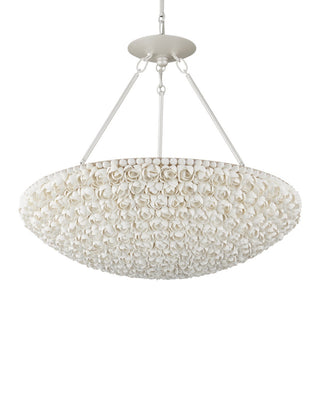 Virtu LED Chandelier in Natural/Pearlized White