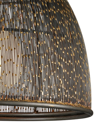 Eduardo One Light Pendant in Natural Iron/Brass