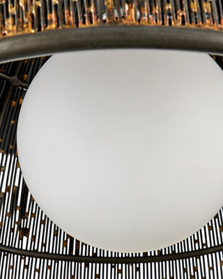 Eduardo One Light Pendant in Natural Iron/Brass