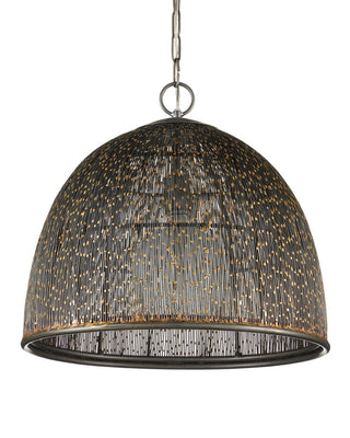 Eduardo One Light Pendant in Natural Iron/Brass