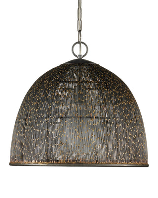Eduardo One Light Pendant in Natural Iron/Brass