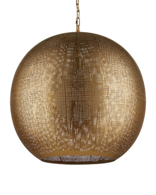 Buckram One Light Pendant in Antique Brass