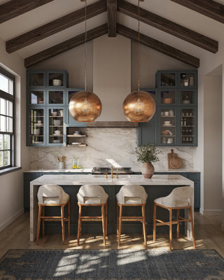 Buckram One Light Pendant in Antique Brass