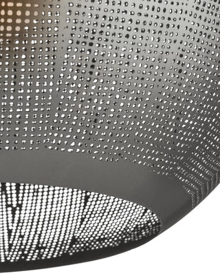 Buckram One Light Pendant in Black Nickel