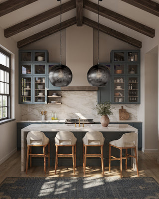 Buckram One Light Pendant in Black Nickel