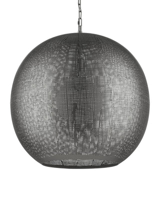 Buckram One Light Pendant in Black Nickel