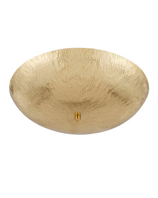 Origo Three Light Semi-Flush Mount in Brass