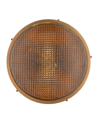 Seafarer One Light Pendant in Antique Brass/Clear