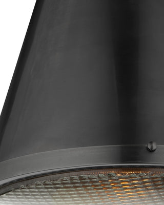 Seafarer One Light Pendant in Matte Black/Clear