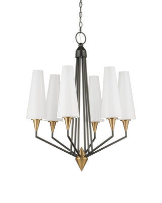 Hennin LED Chandelier in Polished Antique Brass/Oil Rubbed Bronze