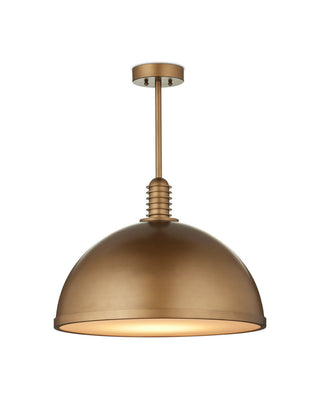 Currey and Company - 9000-1378 - LED Pendant - Cupola - Antique Brass/White