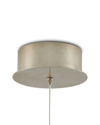 Cannula One Light Pendant in Vintage Brass/White/Silver