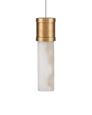 Cannula 15 Light Pendant in Vintage Brass/White/Silver
