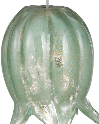 Polpo Three Light Pendant in Green/Silver