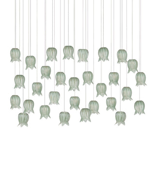 Polpo 30 Light Pendant in Green/Silver