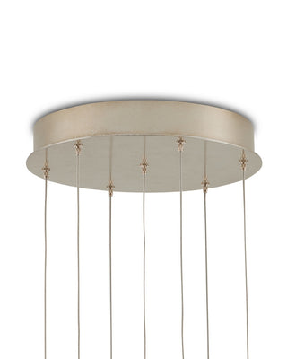 Polpo Seven Light Pendant in White/Silver