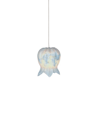 Currey and Company - 9000-1411 - One Light Pendant - Polpo - Blue/Silver