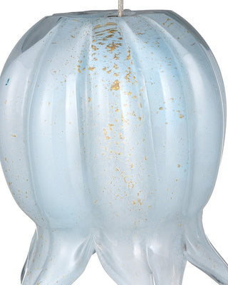 Polpo 15 Light Pendant in Blue/Silver